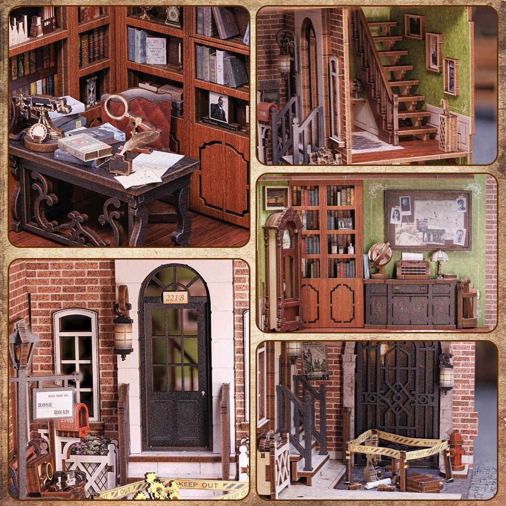 Rose Detective Agency Book Nook Kit (Sherlock Holmes Inspired) – DIYative™