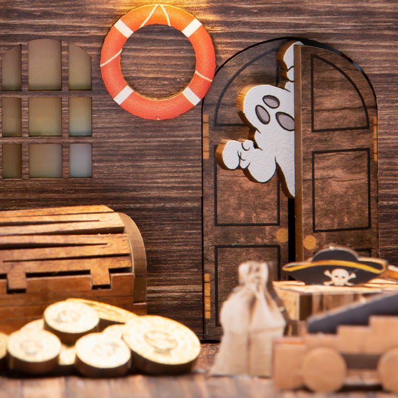 Sea Hunters DIY Book Nook 3D Wooden Puzzle - DIYative™