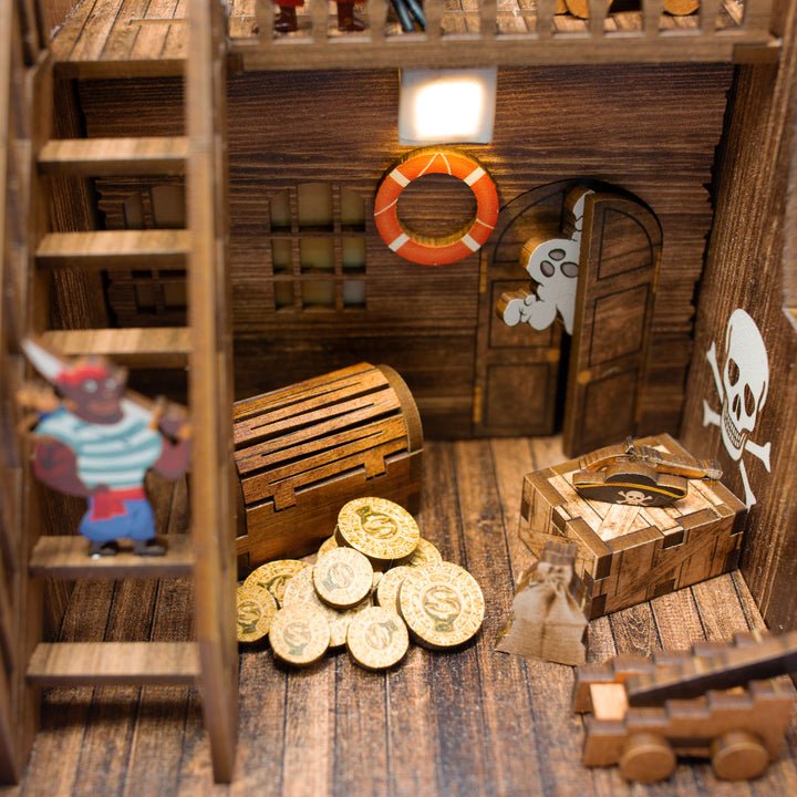 Sea Hunters DIY Book Nook 3D Wooden Puzzle - DIYative™