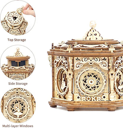 Secret Garden DIY Mechanical Music Box 3D Wooden Puzzle - DIYative™