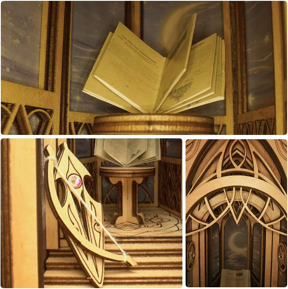 Secret Of Galaxy Book Nook 3D Wooden Puzzle - DIYative™