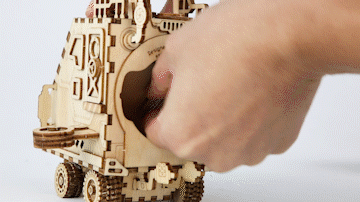 Steampunk Spaceship Music Box 3D Wooden Puzzle - DIYative™