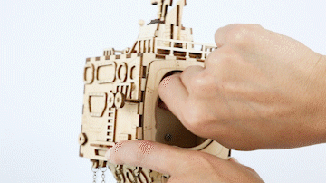Steampunk Submarine Music Box 3D Wooden Puzzle - DIYative™