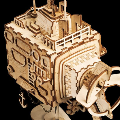 Steampunk Submarine Music Box 3D Wooden Puzzle - DIYative™