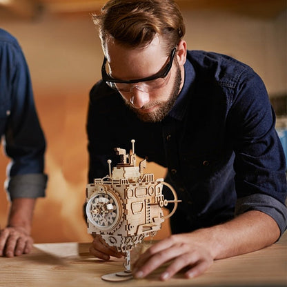 Steampunk Submarine Music Box 3D Wooden Puzzle - DIYative™