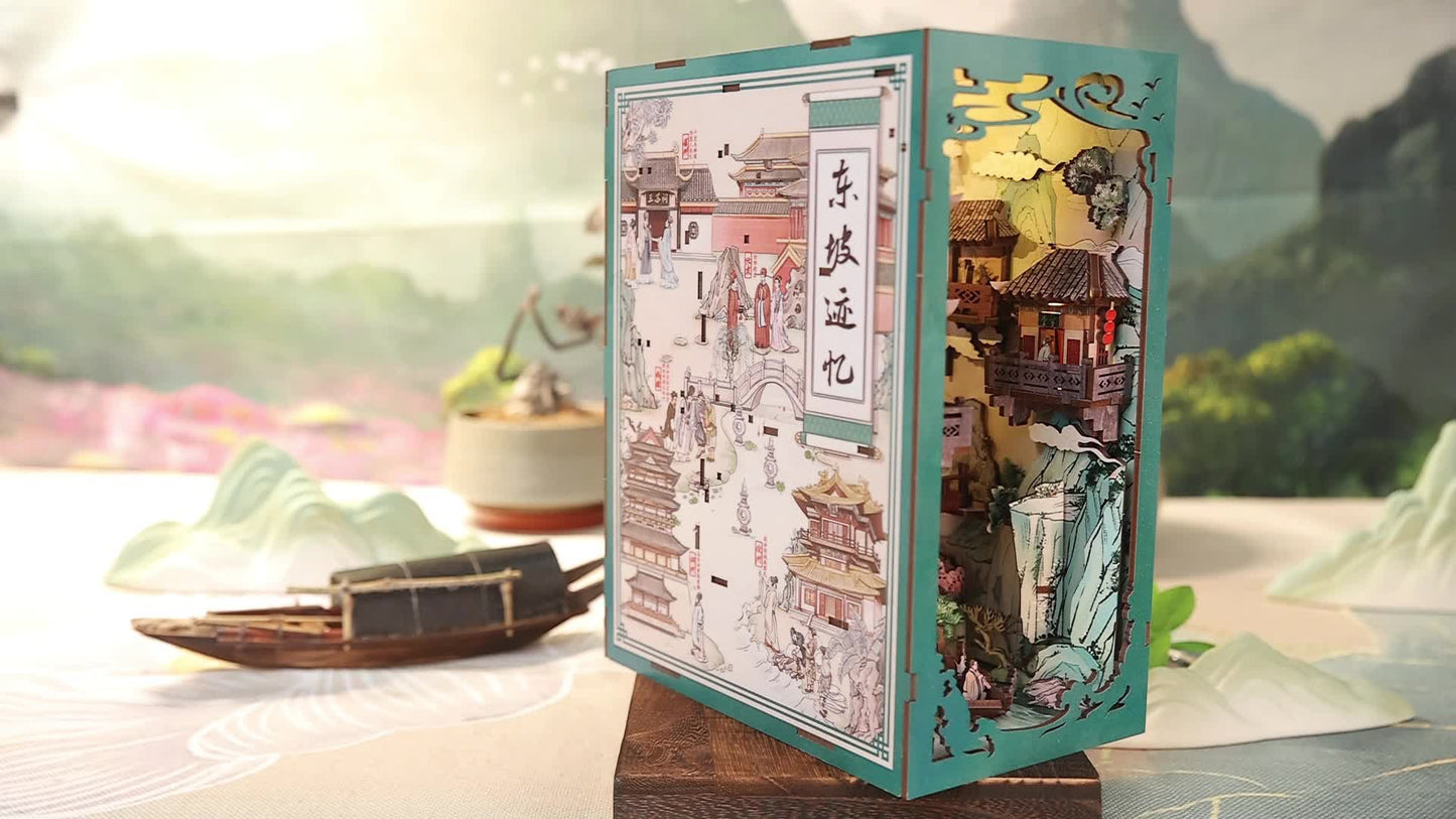 Su Dong Po's Poetic Journey DIY Book Nook - DIYative™