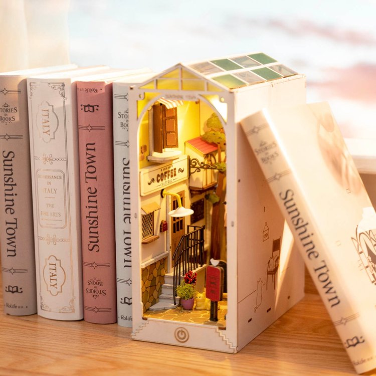 Sunshine Town 3D Wooden DIY Book Nook - DIYative™