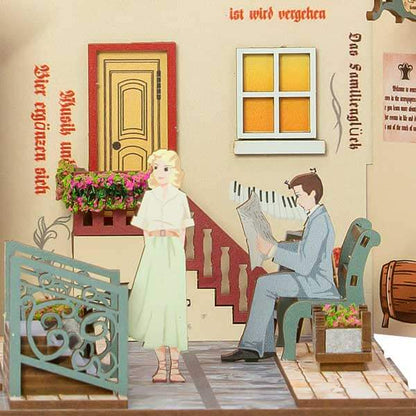 The Ancient City Of Flowers Book Nook 3D Wooden Puzzle - DIYative™