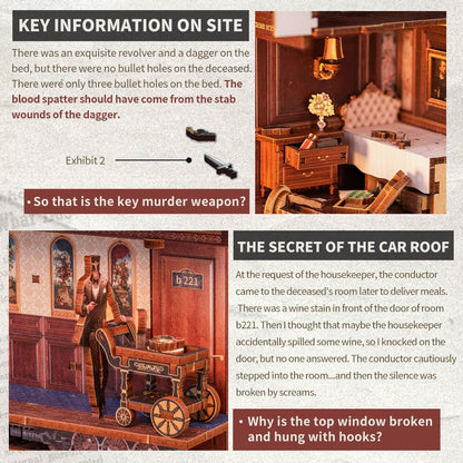 Train Mystery Case DIY Book Nook Kit - DIYative™