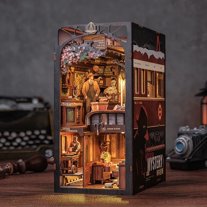 Train Mystery Case DIY Book Nook Kit - DIYative™