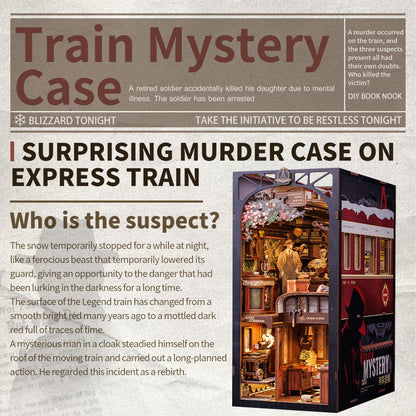 Train Mystery Case DIY Book Nook Kit - DIYative™