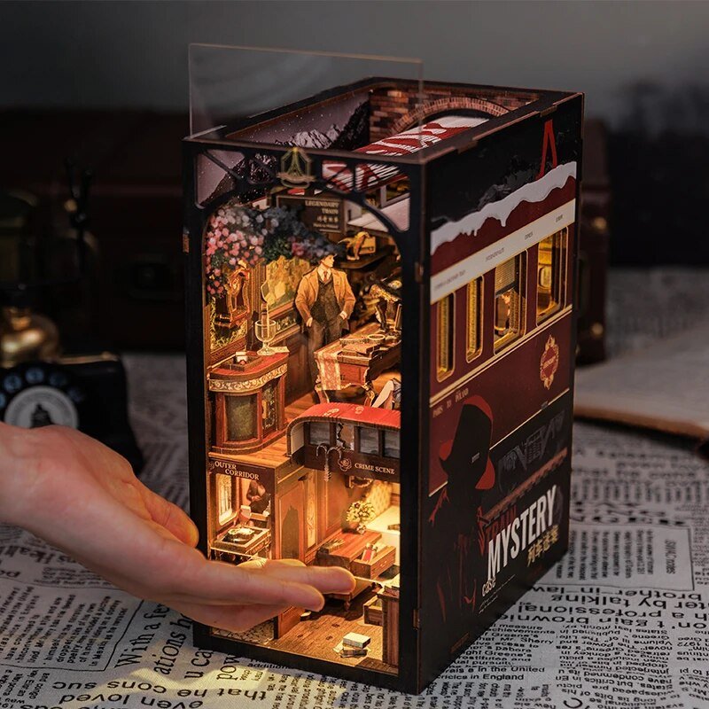 Train Mystery Case DIY Book Nook Kit - DIYative™