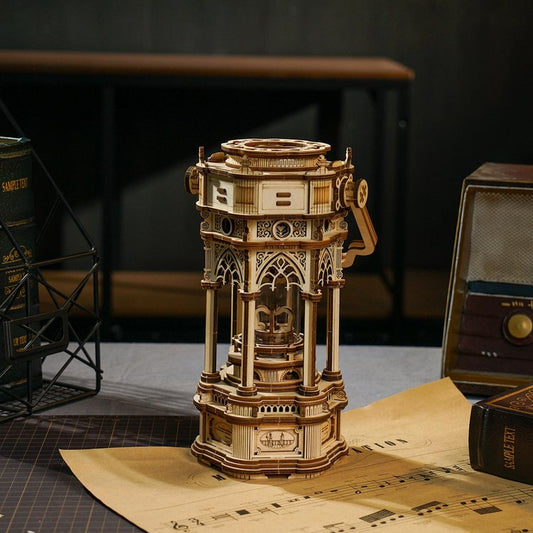 Victorian Lantern Mechanical Music Box 3D Wooden Puzzle - DIYative™