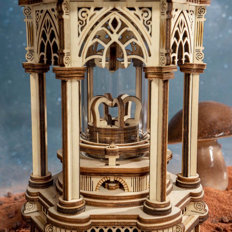 Victorian Lantern Mechanical Music Box 3D Wooden Puzzle - DIYative™