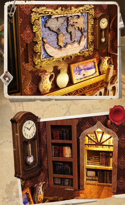 Vintage Eternal Library DIY Book Nook Kit - DIYative™