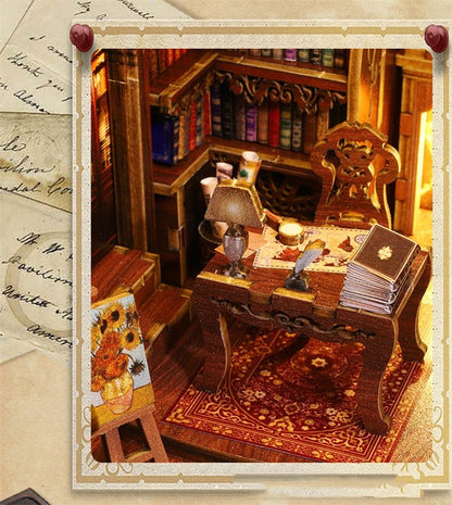 Vintage Eternal Library DIY Book Nook Kit - DIYative™