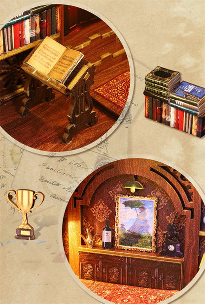 Vintage Eternal Library DIY Book Nook Kit - DIYative™